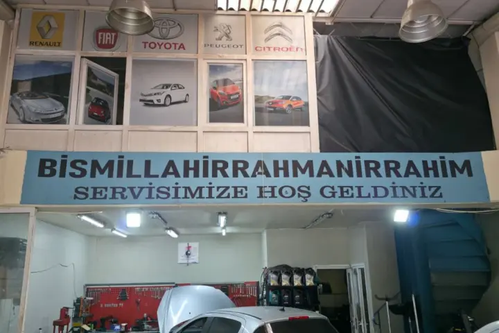Atölye girişi ve çalışma alanı