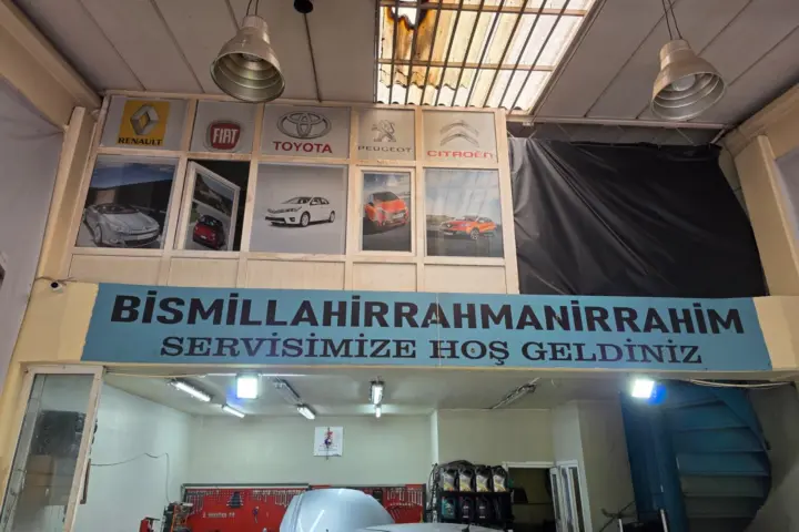 Bahar Oto Servis atölyesinden genel görünüm